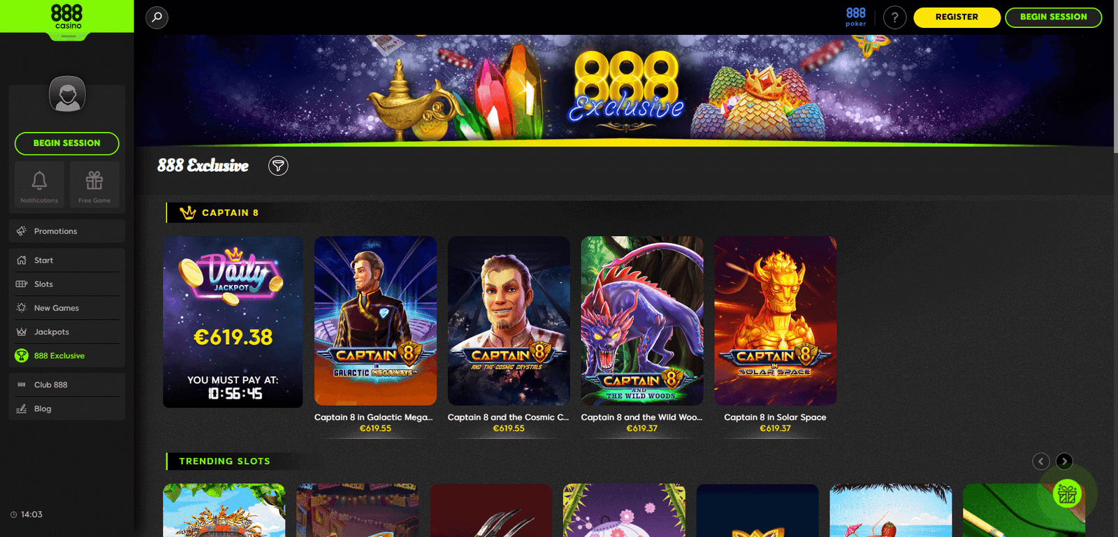 n1 bet casino homepage