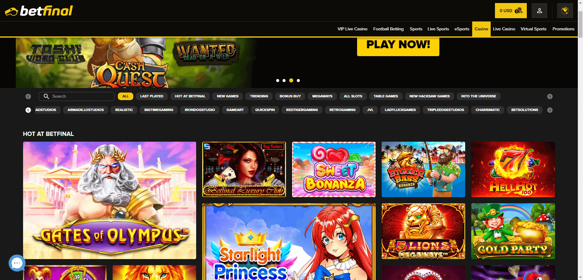 n1 bet casino homepage