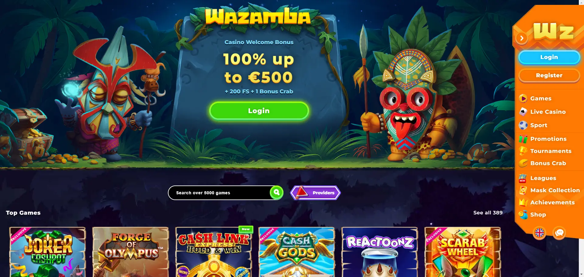 wazamba casino